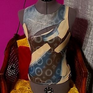 Metalllic Cut Out Top